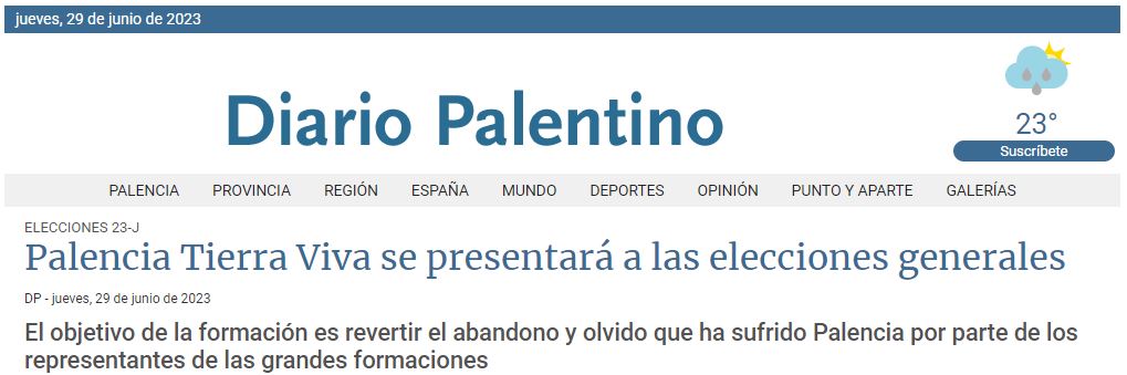 Diario Palentino 29 de Junio de 2023
