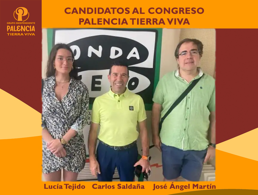 Candidatos elecciones generales Palencia Tierra Viva